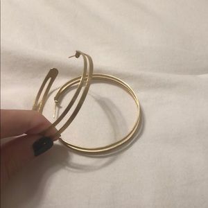Gold hoop earrings